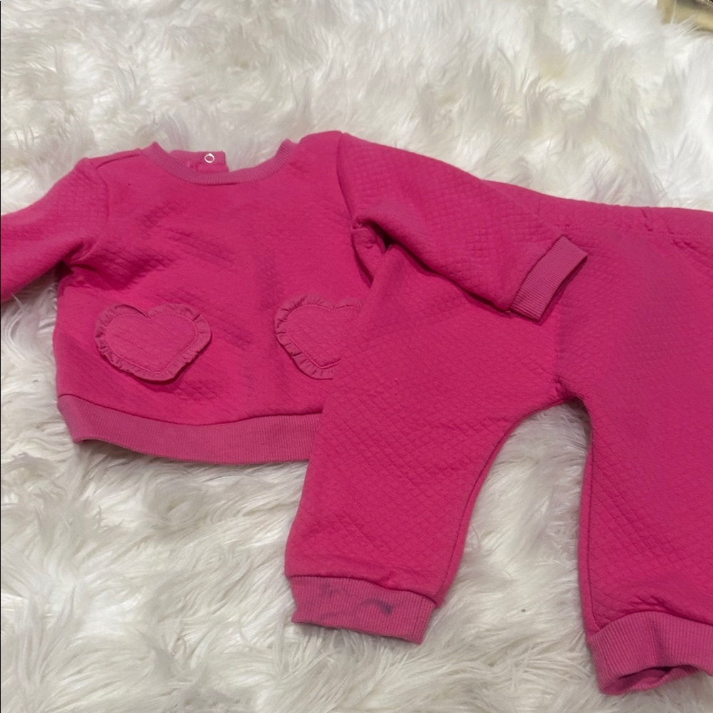 Little Me Pink Quilted Outfit